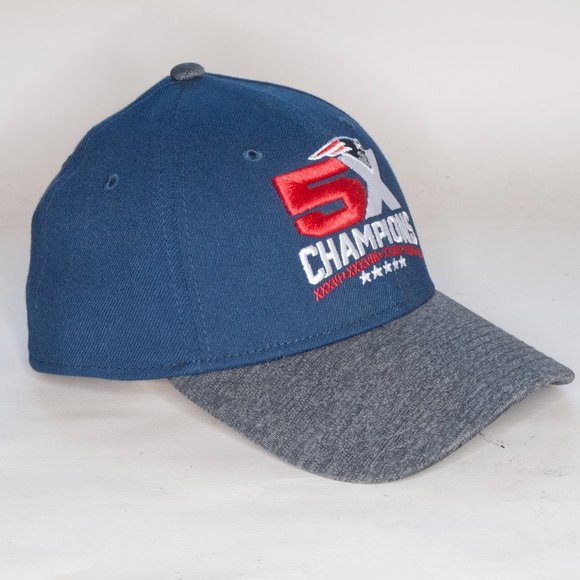 New England Patriots 5X Champions Stretch Fit Cap - Picture 3 of 8